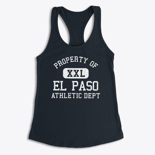 El Paso Texas Athletic Dept Women's Racerback Tank