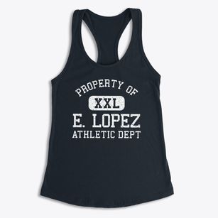 E. Lopez Texas Athletic Dept Women's Racerback Tank