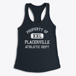 Placerville Idaho Athletic Dept Women's Racerback Tank