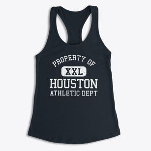 Houston Texas Athletic Dept Women's Racerback Tank