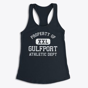 Gulfport Mississippi Athletic Dept Women's Racerback Tank