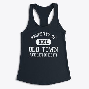 Old Town Maine Athletic Dept Women's Racerback Tank