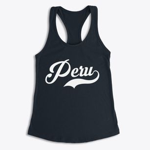 Peru New York Vintage Team Women's Racerback Tank