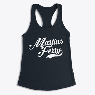 Martins Ferry Ohio Vintage Team Women's Racerback Tank