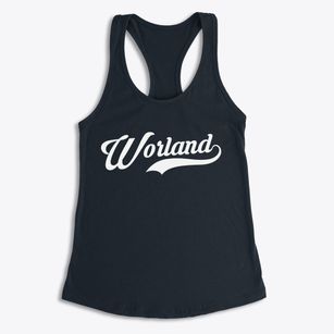 Worland Wyoming Vintage Team Women's Racerback Tank