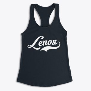 Lenox Massachusetts Vintage Team Women's Racerback Tank