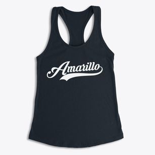Amarillo Texas Vintage Team Women's Racerback Tank
