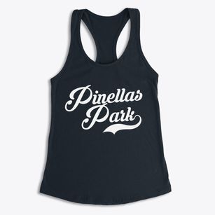 Pinellas Park Florida Vintage Team Women's Racerback Tank
