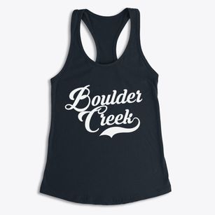 Boulder Creek California Vintage Team Women's Racerback Tank