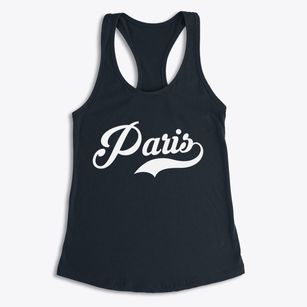Paris New York Vintage Team Women's Racerback Tank