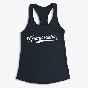 Grand Prairie Texas Vintage Team Women's Racerback Tank
