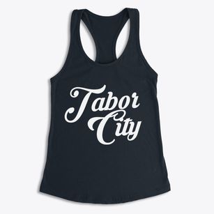 Tabor City North Carolina Vintage Team Women's Racerback Tank