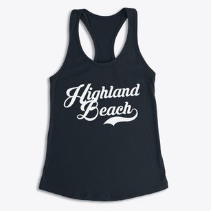 Highland Beach Florida Vintage Team Women's Racerback Tank