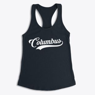 Columbus Texas Vintage Team Women's Racerback Tank