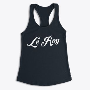 Le Roy Illinois Vintage Team Women's Racerback Tank