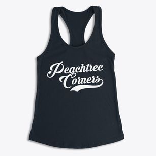Peachtree Corners Georgia Vintage Team Women's Racerback Tank