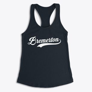 Bremerton Washington Vintage Team Women's Racerback Tank