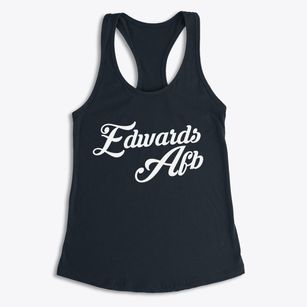 Edwards Afb California Vintage Team Women's Racerback Tank