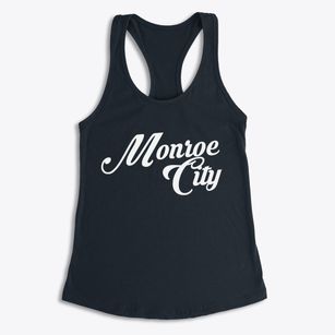 Monroe City Missouri Vintage Team Women's Racerback Tank