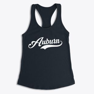Auburn Wisconsin Vintage Team Women's Racerback Tank