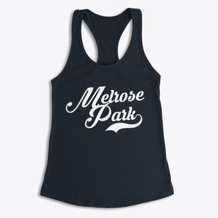 Melrose Park New York Vintage Team Women's Racerback Tank