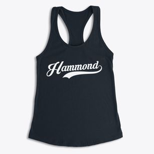 Hammond Wisconsin Vintage Team Women's Racerback Tank