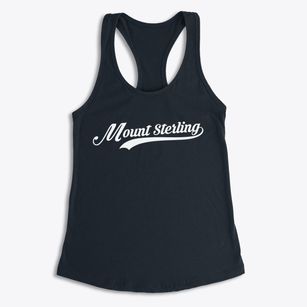 Mount Sterling Illinois Vintage Team Women's Racerback Tank