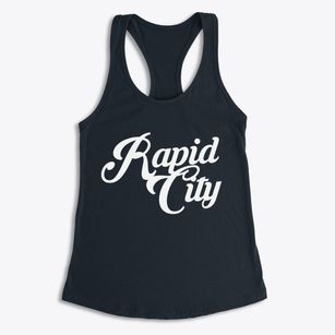 Rapid City Michigan Vintage Team Women's Racerback Tank