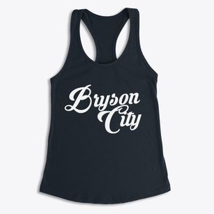 Bryson City North Carolina Vintage Team Women's Racerback Tank