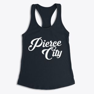 Pierce City Missouri Vintage Team Women's Racerback Tank
