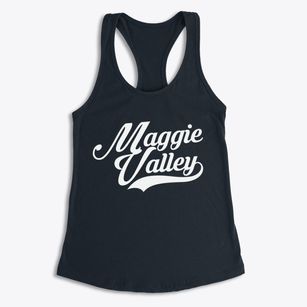 Maggie Valley North Carolina Vintage Team Women's Racerback Tank
