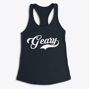 Geary Oklahoma Vintage Team Women's Racerback Tank