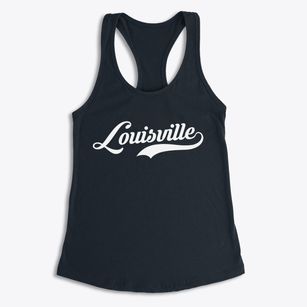 Louisville Nebraska Vintage Team Women's Racerback Tank