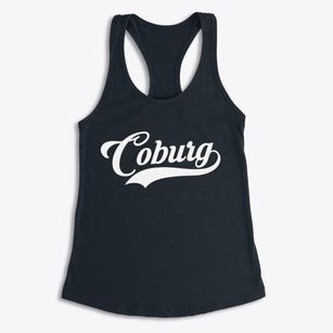 Coburg Oregon Vintage Team Women's Racerback Tank
