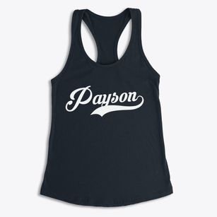 Payson Illinois Vintage Team Women's Racerback Tank