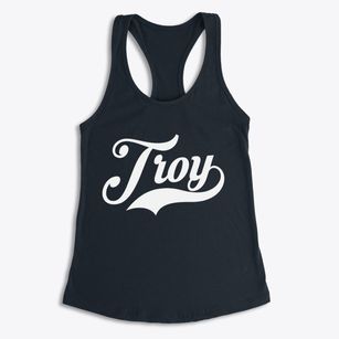 Troy Kansas Vintage Team Women's Racerback Tank