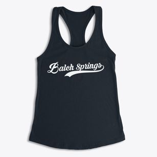 Balch Springs Texas Vintage Team Women's Racerback Tank