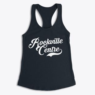 Rockville Centre New York Vintage Team Women's Racerback Tank