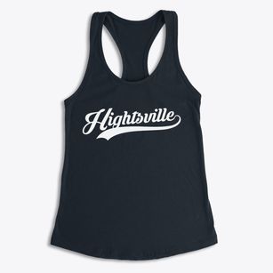 Hightsville North Carolina Vintage Team Women's Racerback Tank
