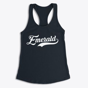 Emerald Wisconsin Vintage Team Women's Racerback Tank