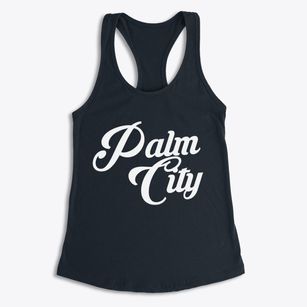 Palm City Florida Vintage Team Women's Racerback Tank