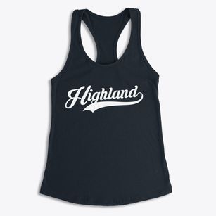 Highland Wisconsin Vintage Team Women's Racerback Tank