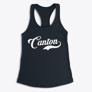Canton Massachusetts Vintage Team Women's Racerback Tank
