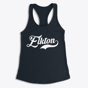 Elkton Michigan Vintage Team Women's Racerback Tank