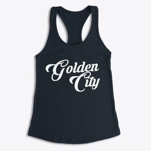 Golden City Missouri Vintage Team Women's Racerback Tank