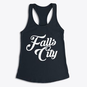 Falls City Texas Vintage Team Women's Racerback Tank