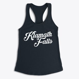 Klamath Falls Oregon Vintage Team Women's Racerback Tank