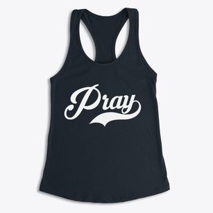 Pray Montana Vintage Team Women's Racerback Tank