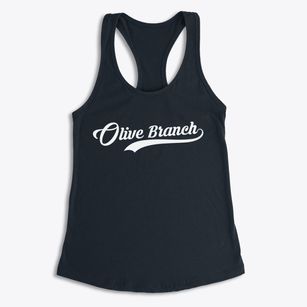 Olive Branch Illinois Vintage Team Women's Racerback Tank