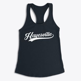 Hayesville Oregon Vintage Team Women's Racerback Tank